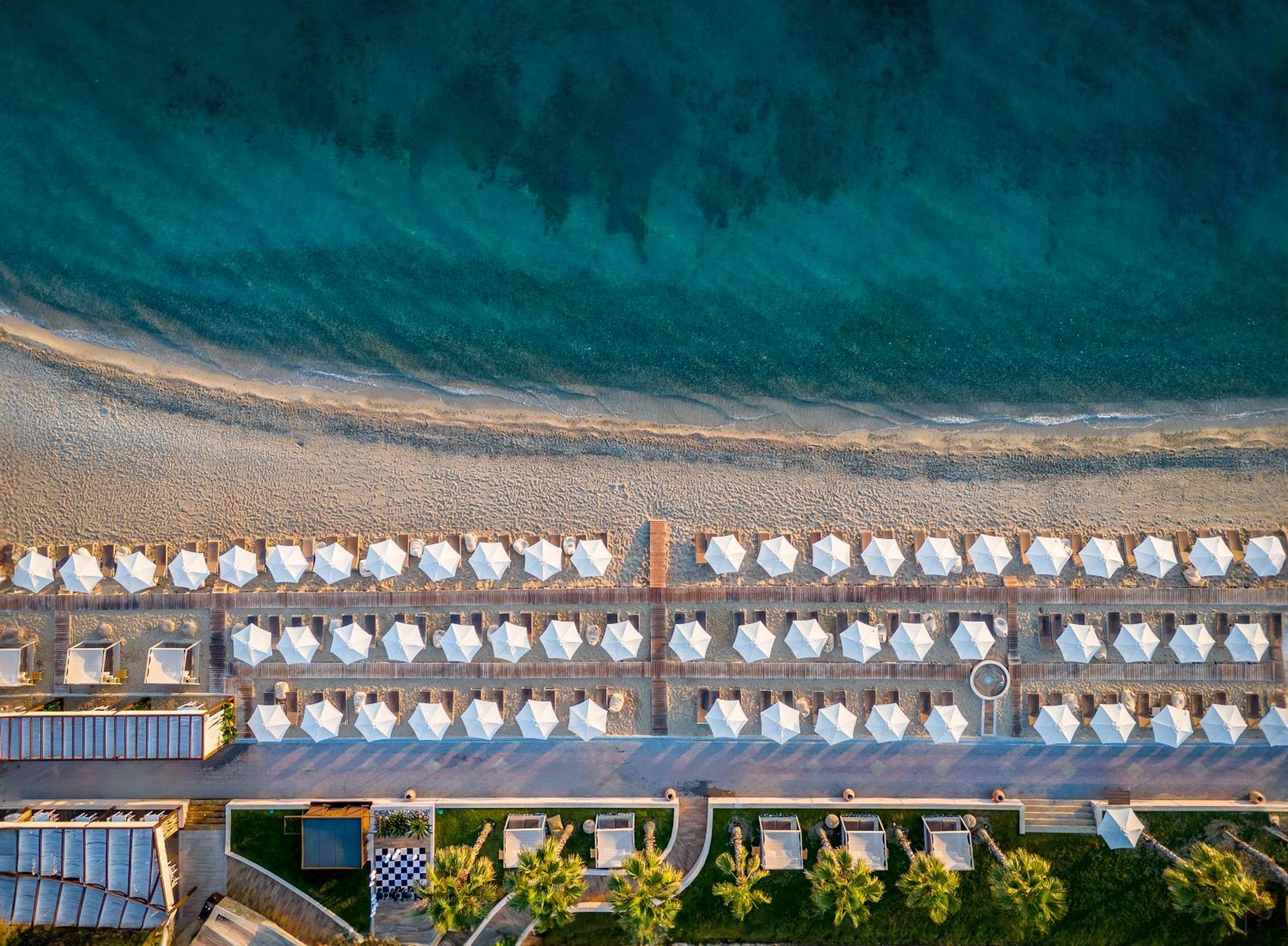 Miraggio Thermal Spa Resort Paliouri Exteriör bild Aerial view of the beach
